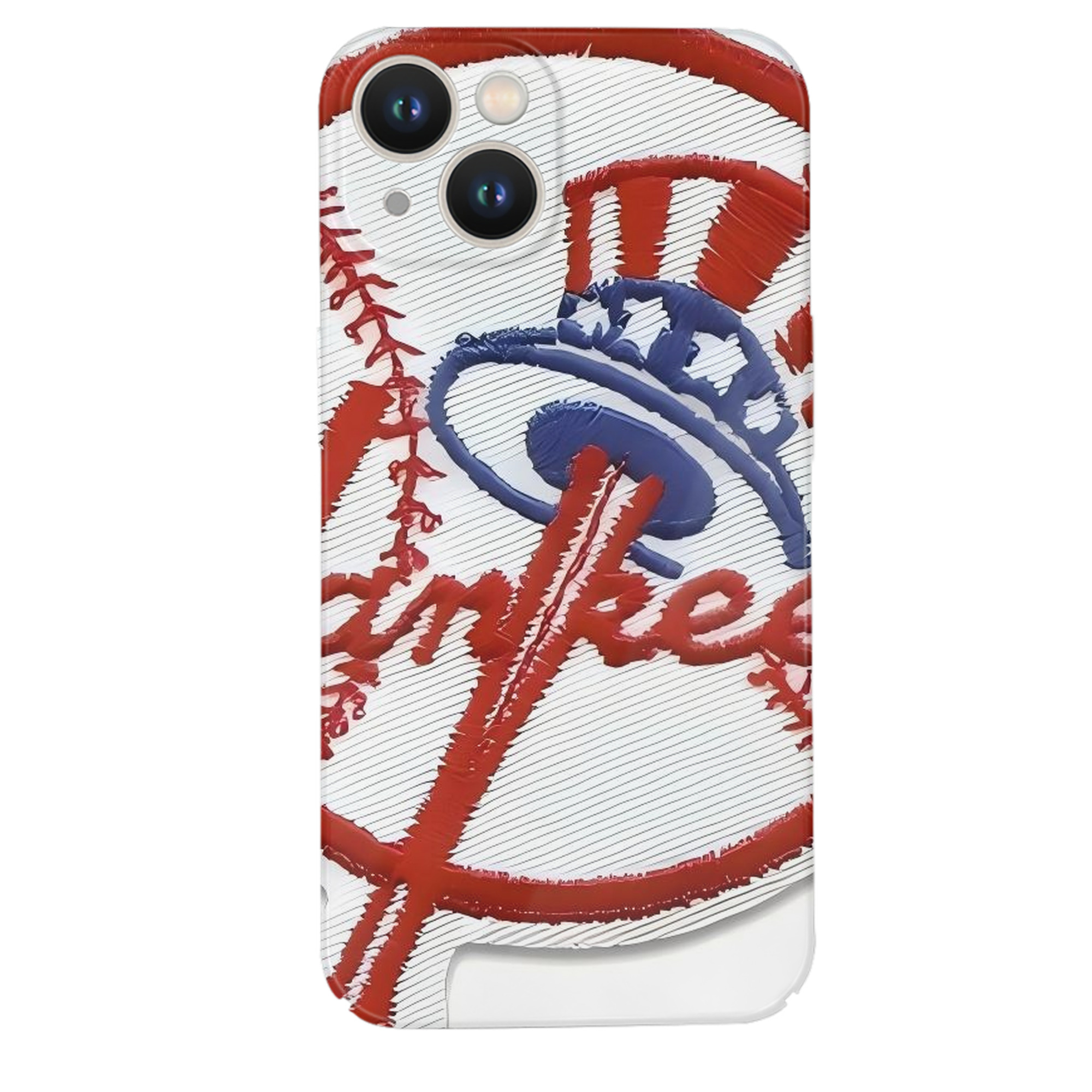 New York Yankees 123 IPhone 14 Series Full-Cover Hard Case – Shockproof With Raised Camera Protection – Precise Cutouts, Wireless Charging Compatible – Durable, Anti-Yellowing, Easy To Clean
